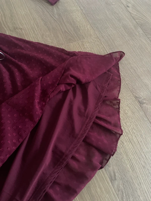 Weinrotes Kleid | H&M