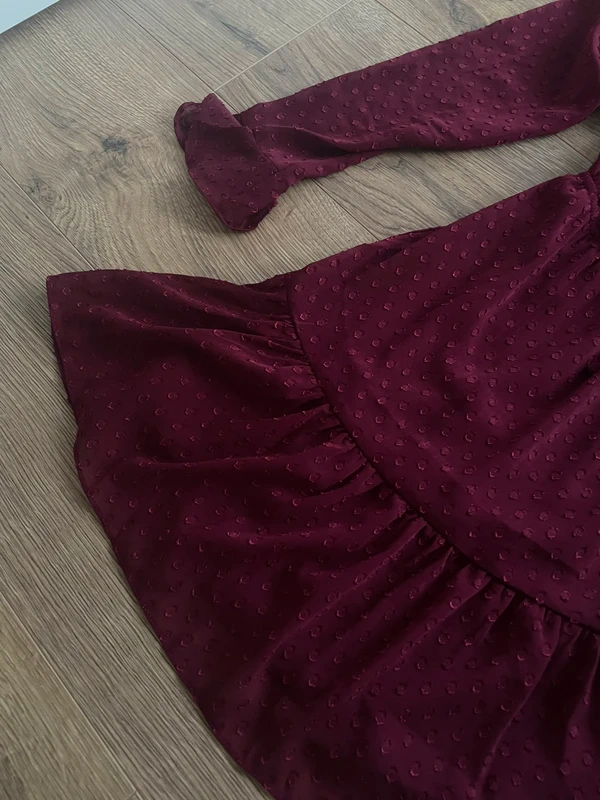 Weinrotes Kleid | H&M