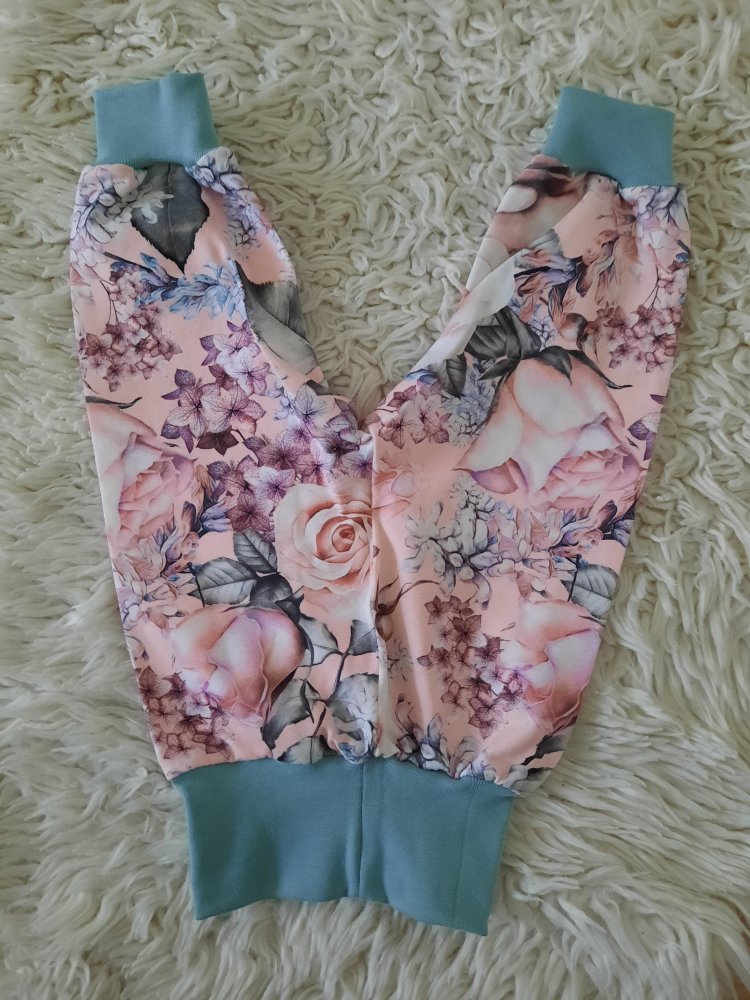 NEU Handmade Pumphose Haremshose Rosen Gr 56