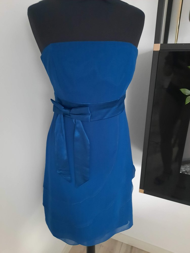 NEU Zero Cocktailkleid Party Event Hochzeit trägerfrei 34 XS