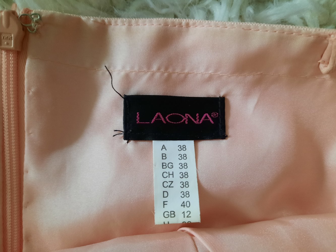 Laona Abendkleid Ballkleid Träger Hochzeit Party Event Gr 38 apricot rosé