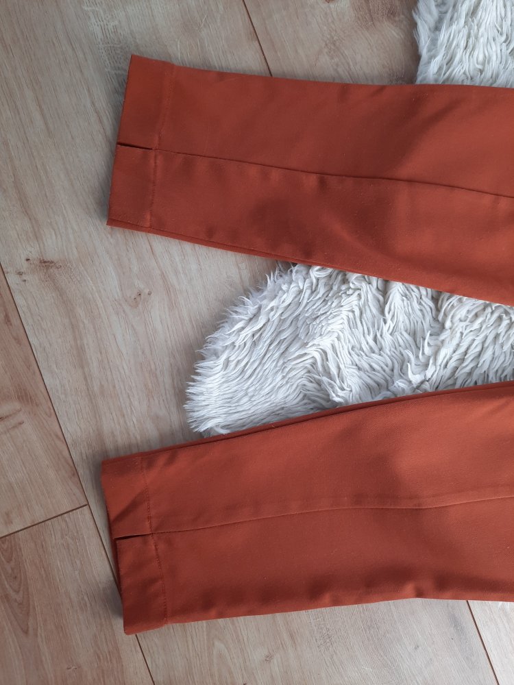 Mint&berry Stoffhose Paperbag Jogger high waist Büro Business braun 34