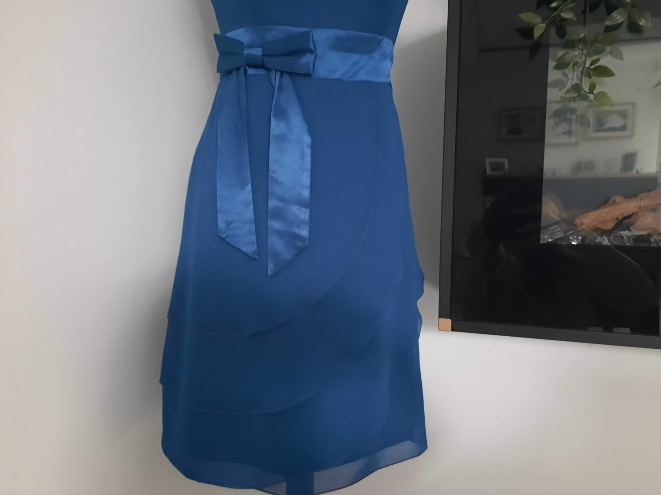 NEU Zero Cocktailkleid Party Event Hochzeit trägerfrei 34 XS