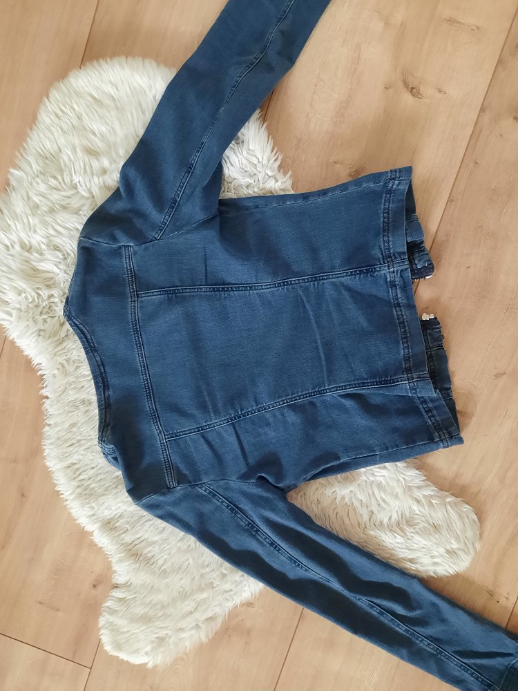 Sisley Jeansjacke kurz Damen Blazer schick Business Gr 36 S