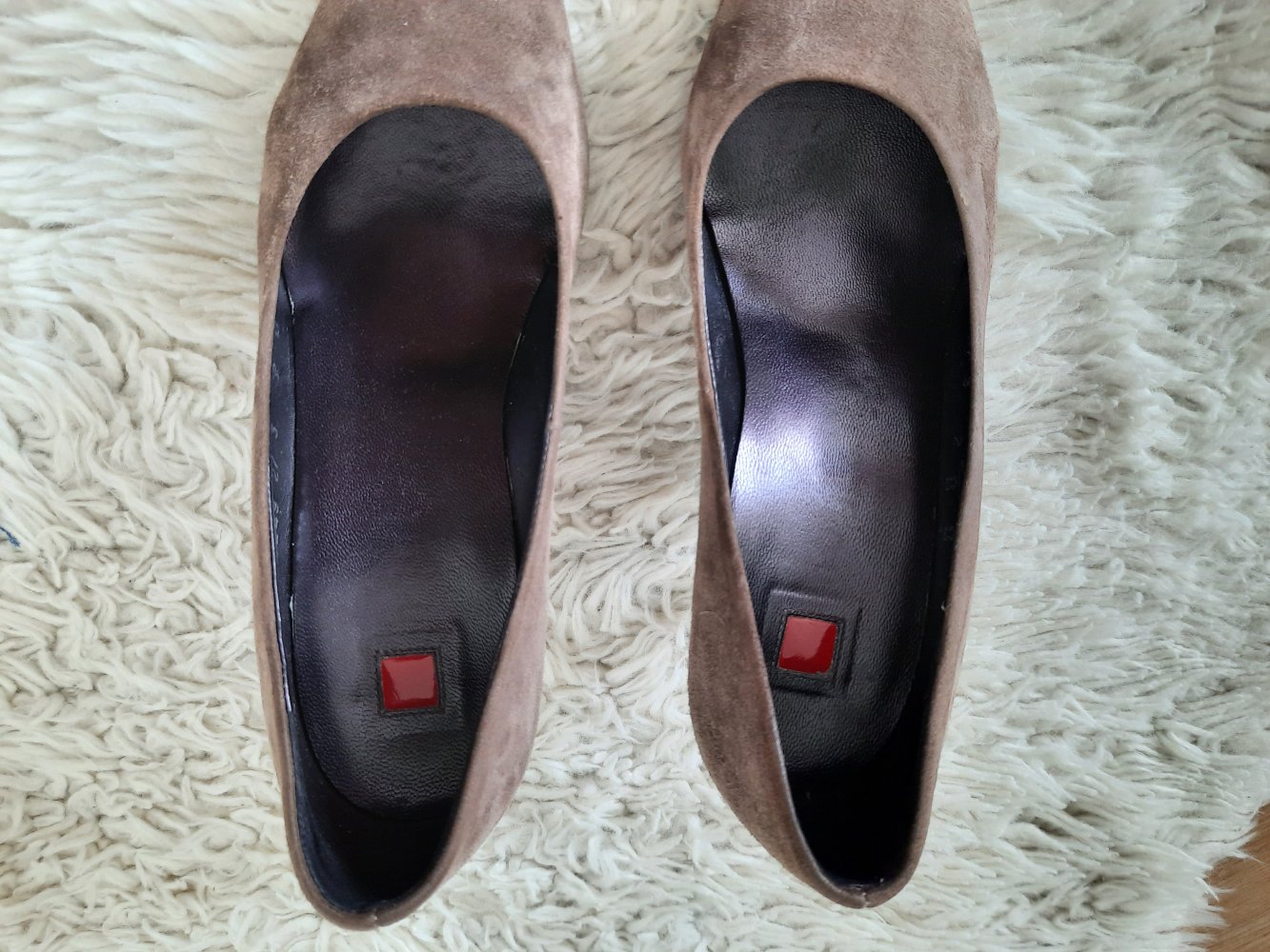 Wie NEU 2x getragen Högl Pumps Highheels Echt Leder grau Gr 35