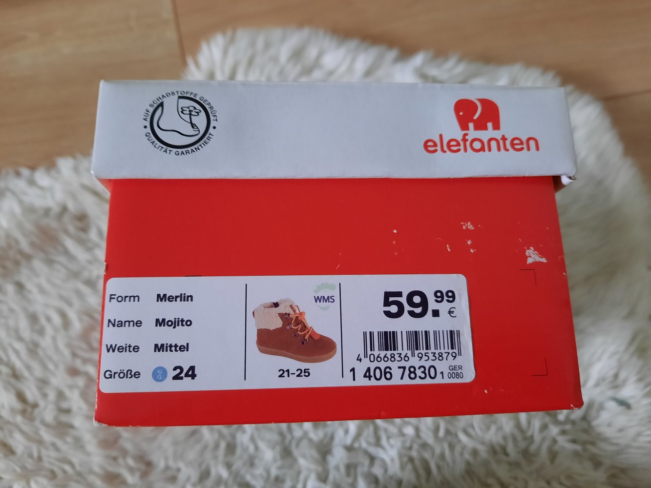 Neu Elefanten Kinder Winterschuhe gefüttert Stiefel Schneestiefel Boots Unisex Gr 24