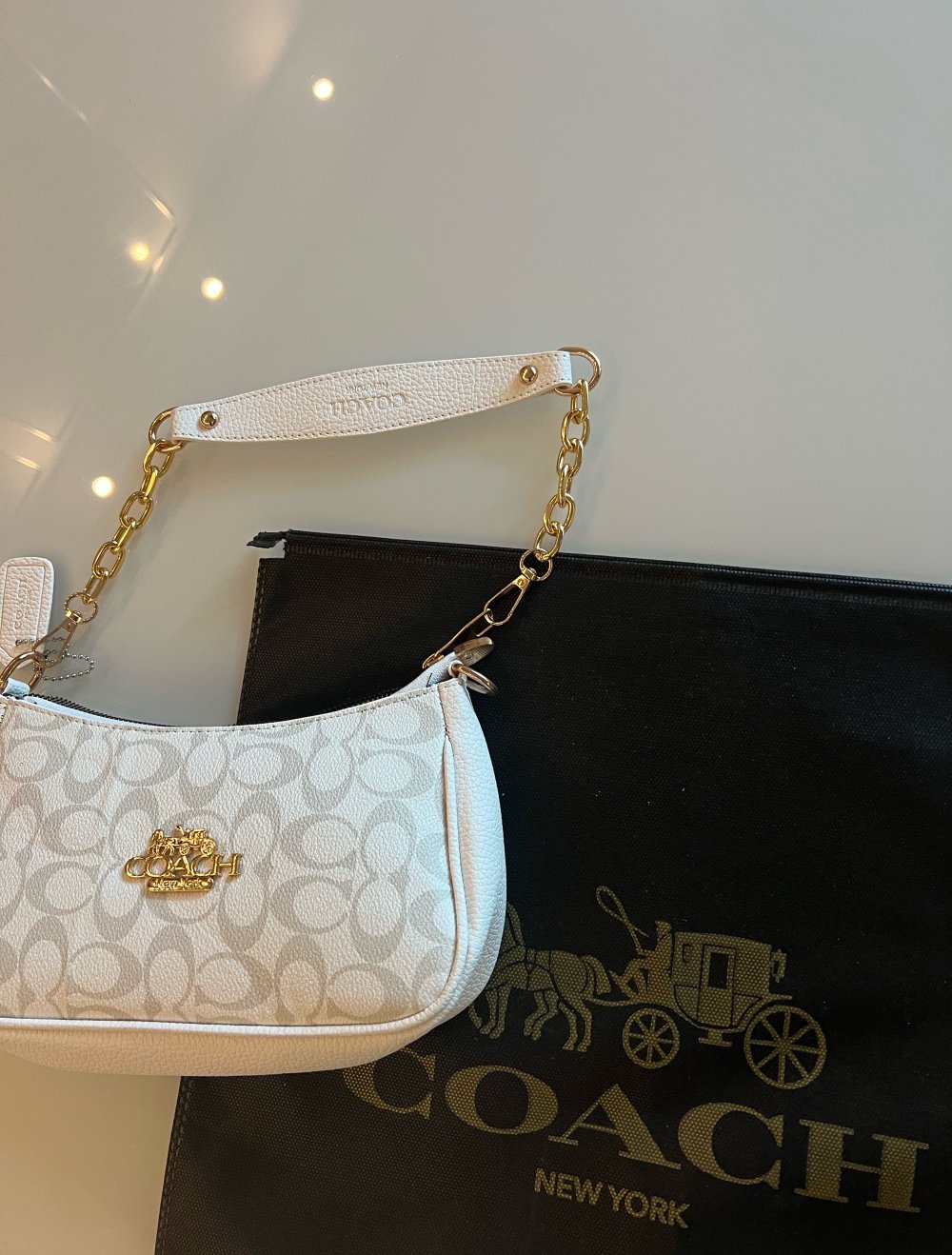 Tasche Coach weiß