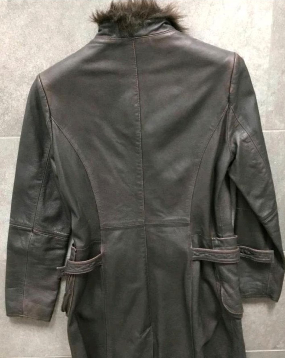 Military Ledermantel Echtleder