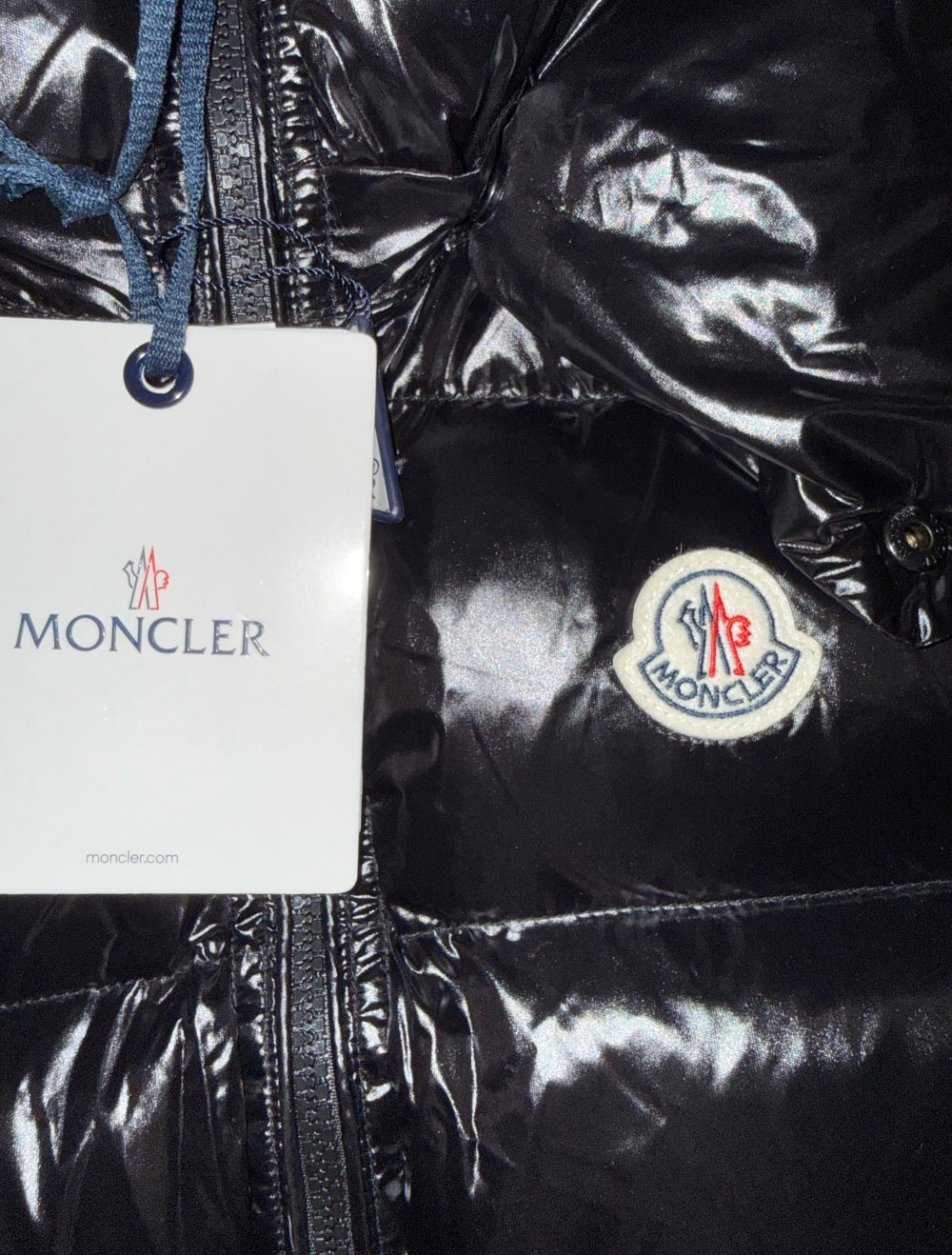 Moncler Daunenweste schwarz mit Kapuze - Neu mit Etikett
