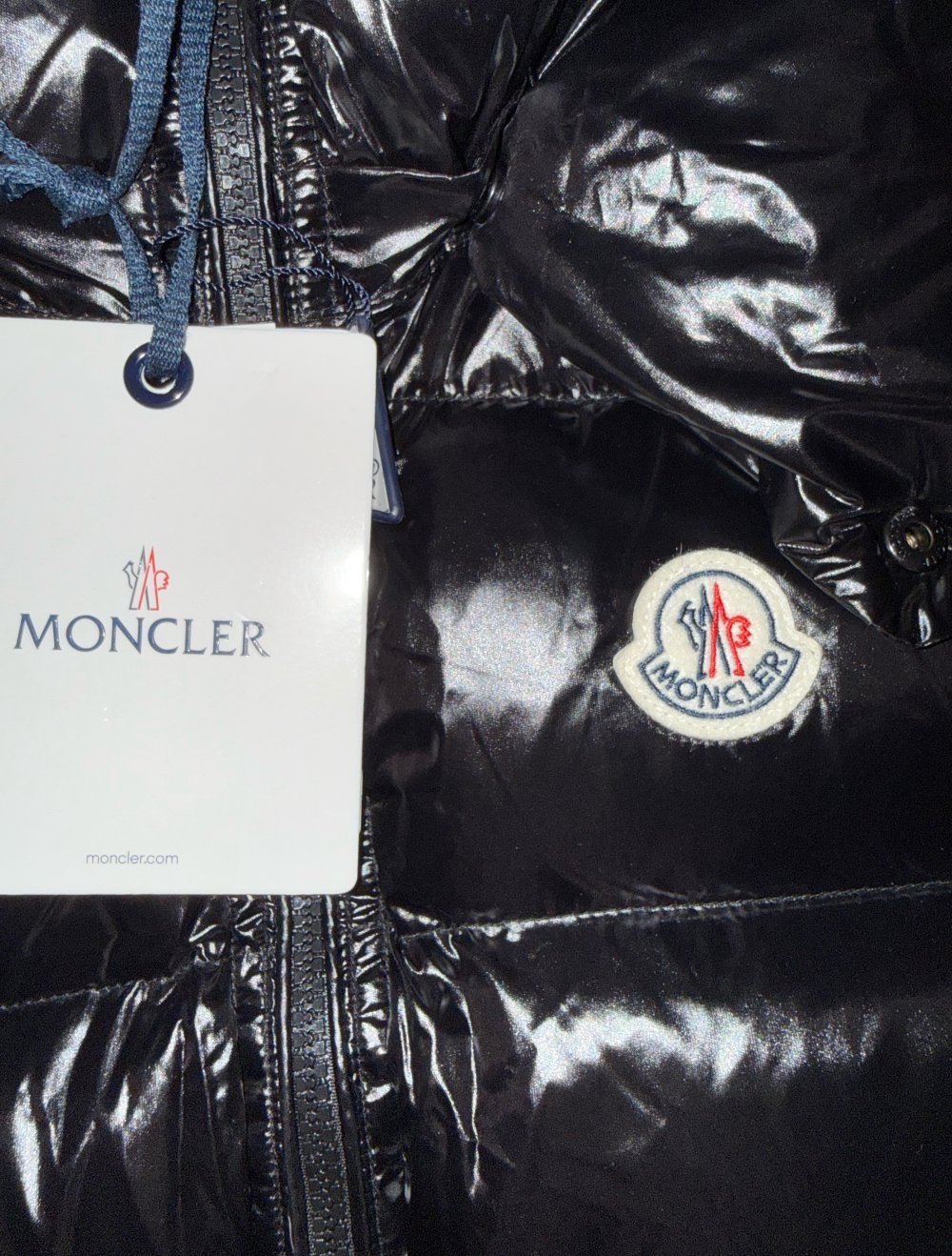 Moncler Daunenweste schwarz mit Kapuze - Neu mit Etikett