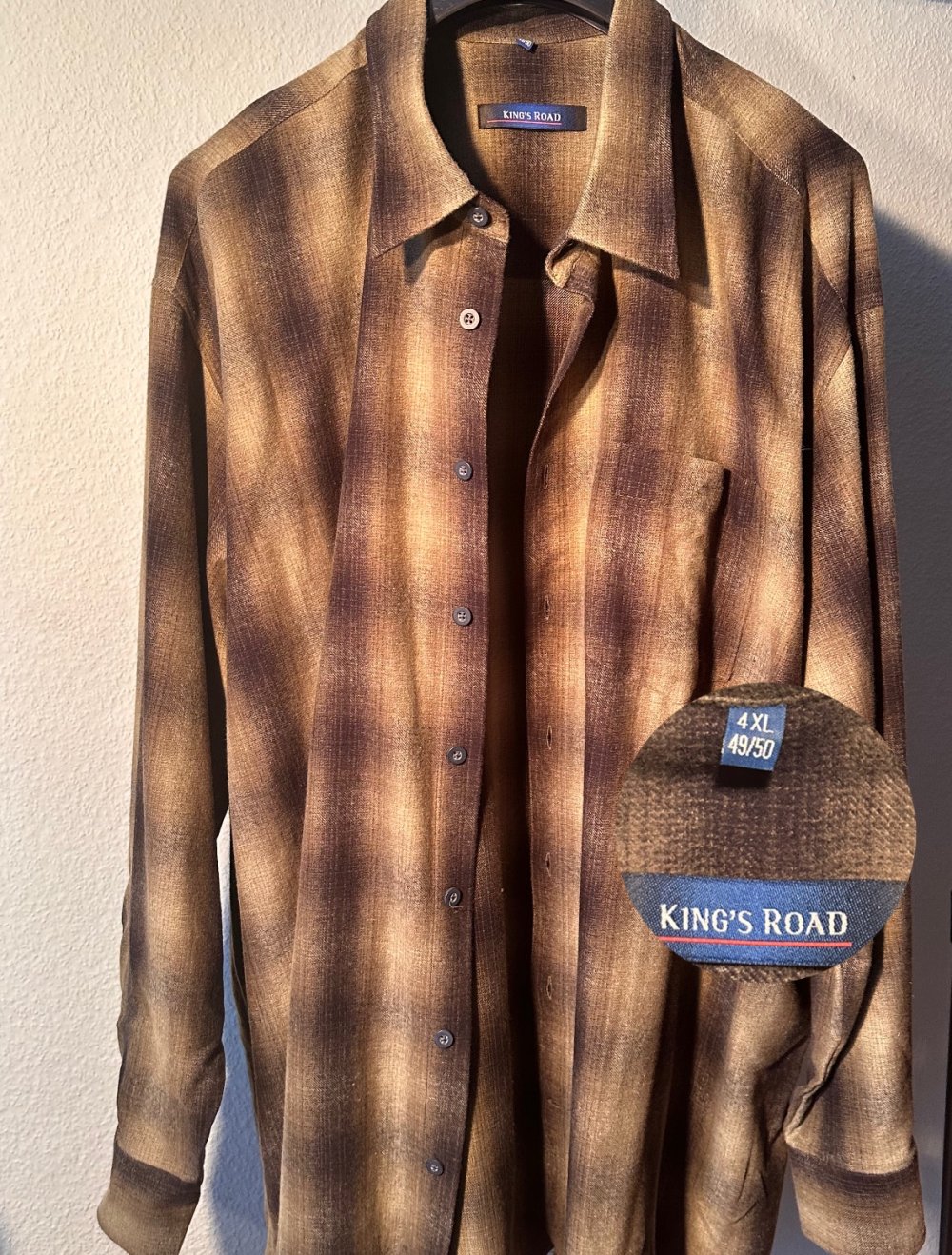 Herrenhemden „King’s Road“ – große Größen (XXXL–5XL) – Vintage / Klassiker