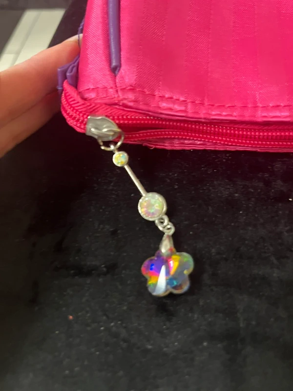 Stylisches Beauty-Case / Kosmetiktasche in Pink & Lila