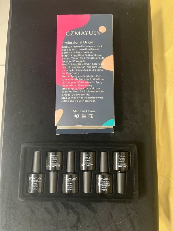 Gzmayuen Gel Nagellack Set – Rosa & Glitzer