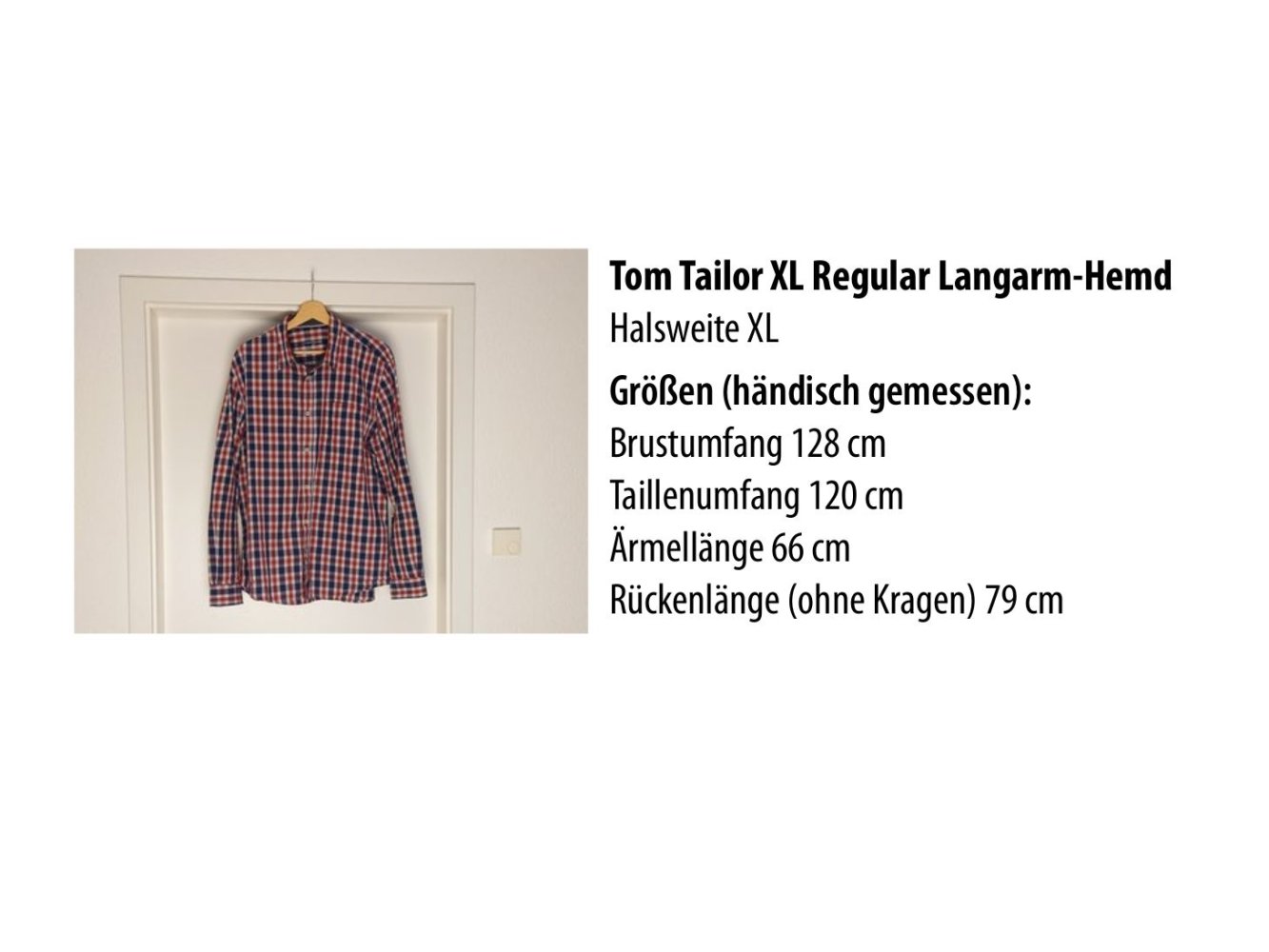 Tom Tailor XL Brust 128 cm Taille 120 cm Regular Langarm-Hemd