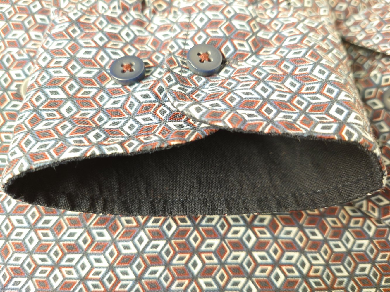 Redmond Casual 43/44 XL Brust 130 cm Taille 121 cm Langarm-Hemd