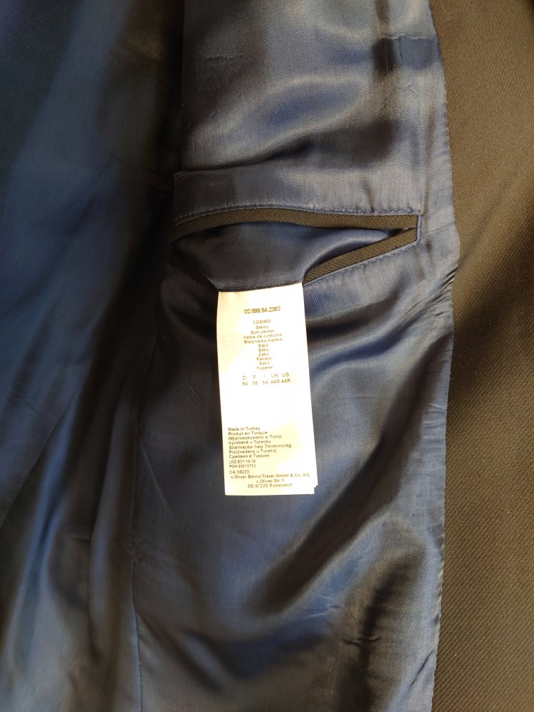 s.Oliver BLACK LABEL Anzugsakko (54) blau