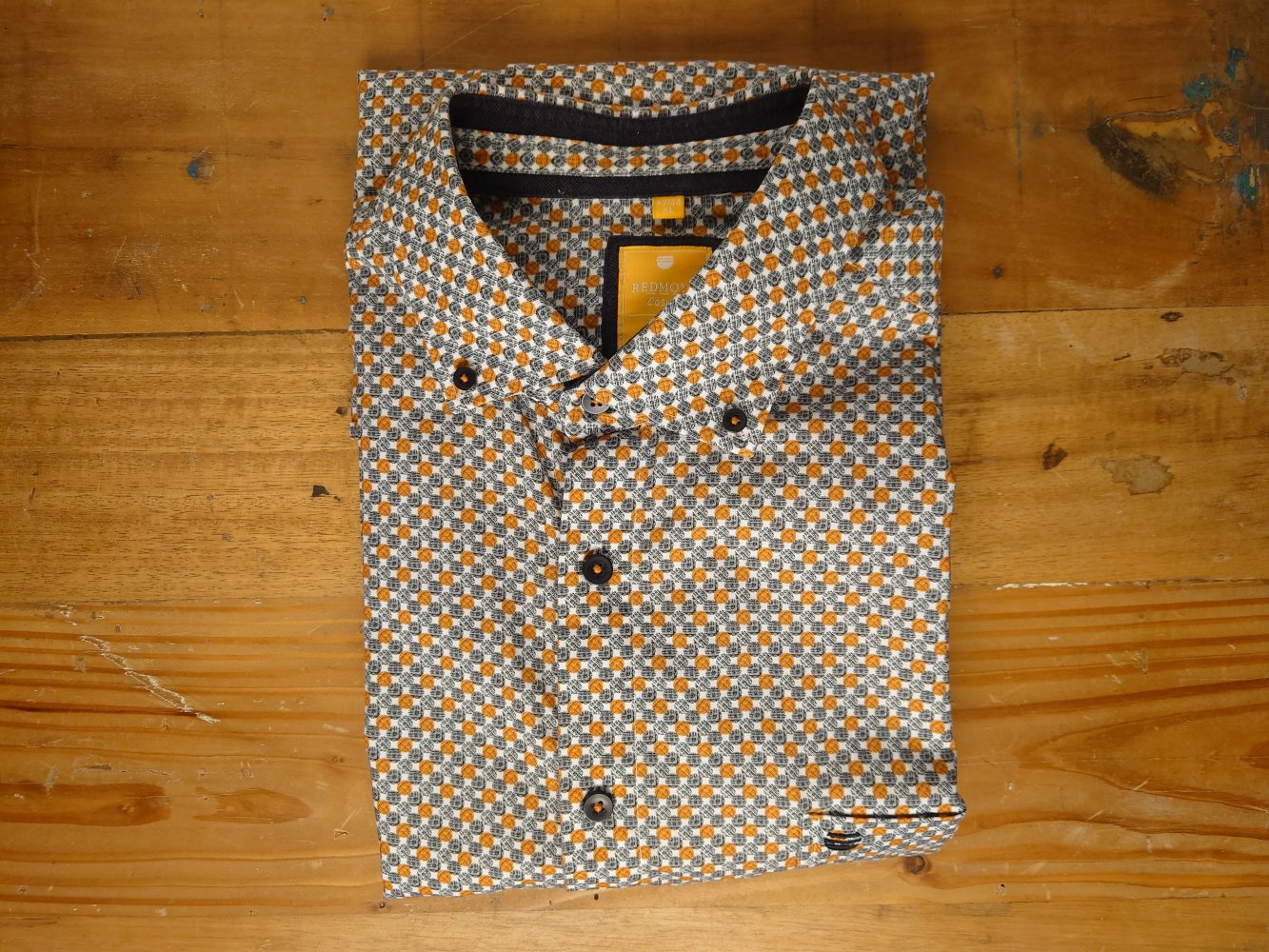 Redmond Casual 43/44 XL Brust 132 cm Taille 123 cm Langarm-Hemd