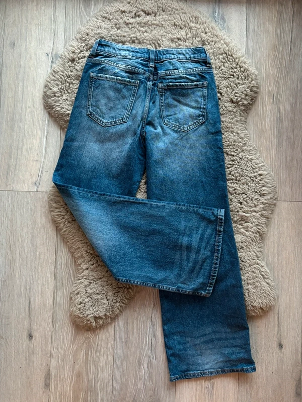 H&M Baggy Bootcut Leg Jeans Hose Mädchen Kinder Gr. 152 cm