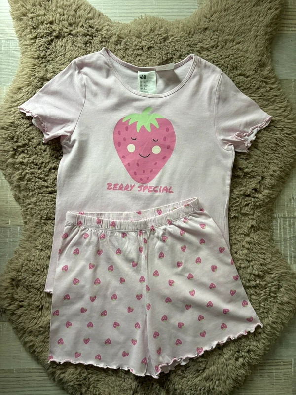 H&M Mädchen Kinder Sommer Schlafanzug Pyjama Gr.122/128 cm