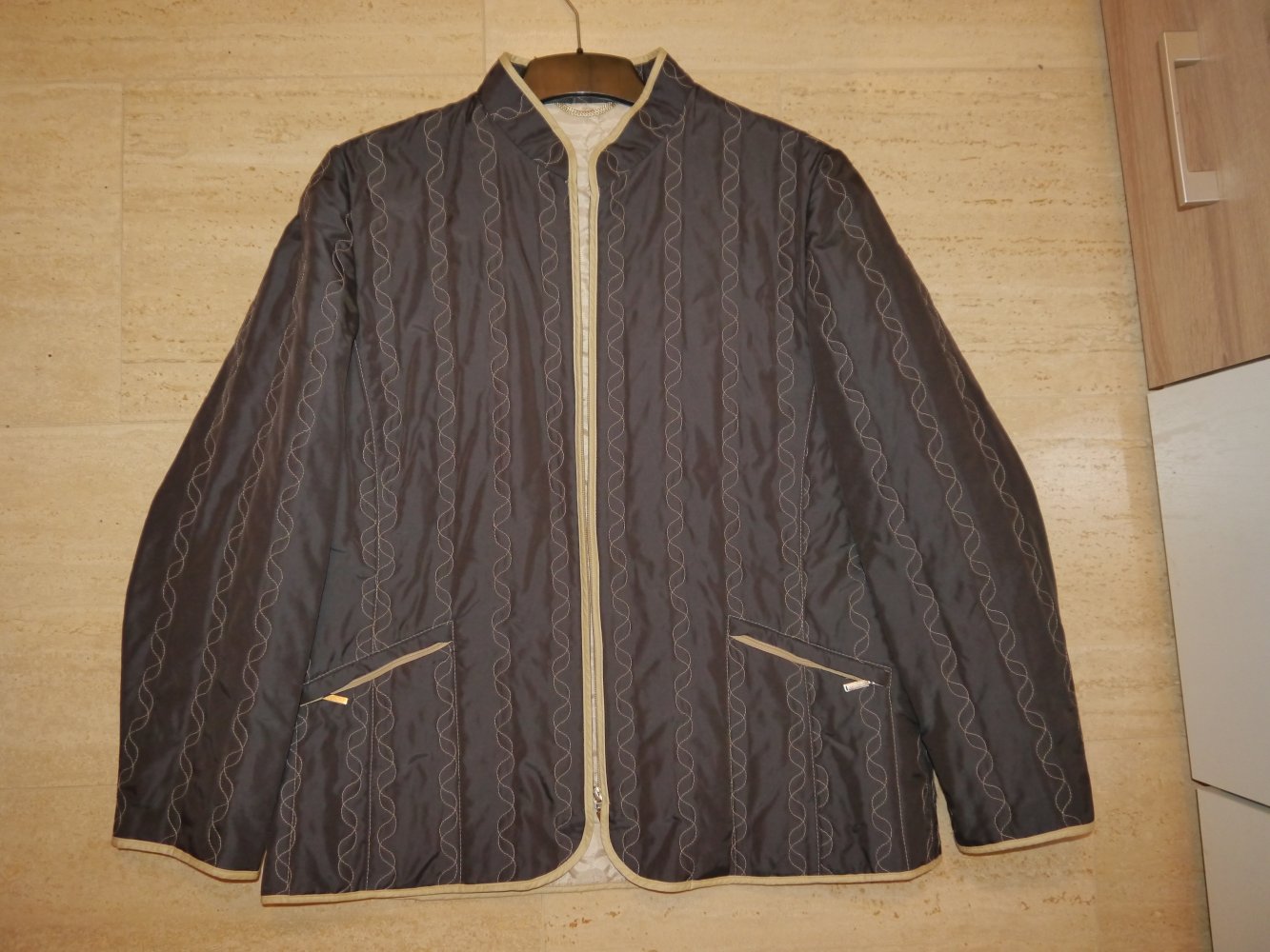 Steppjacke dünn Gr. 42 braun