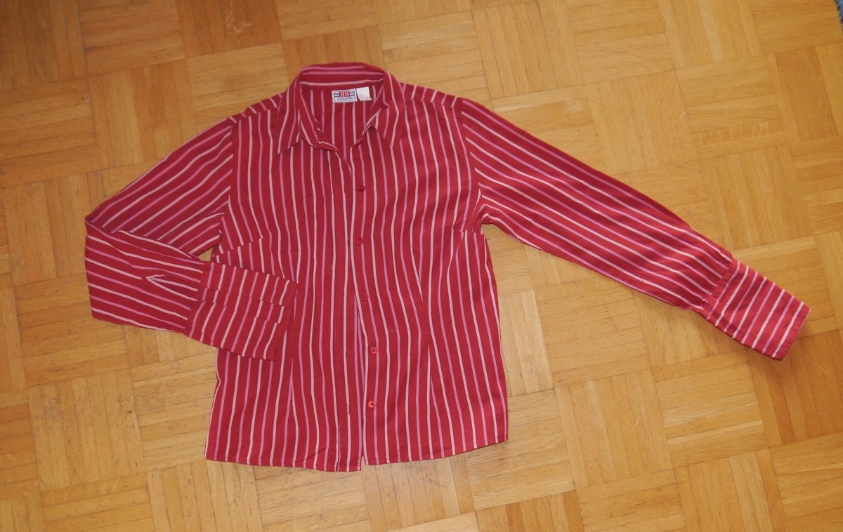 Bluse gestreift Gr. 36 rot 