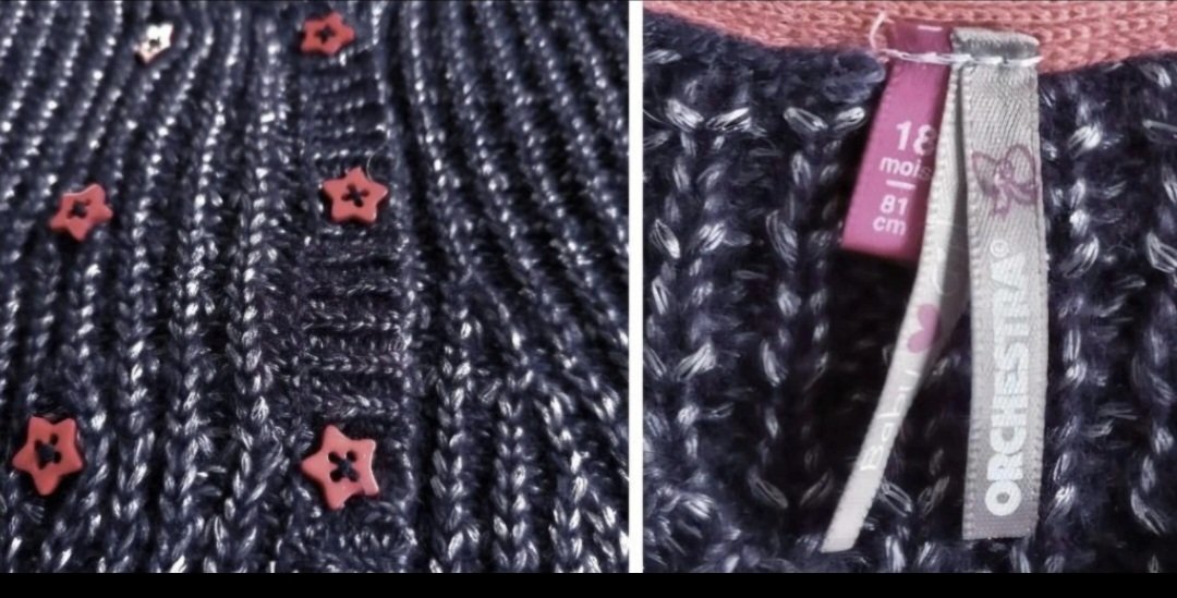 Strickjacke geknöpft