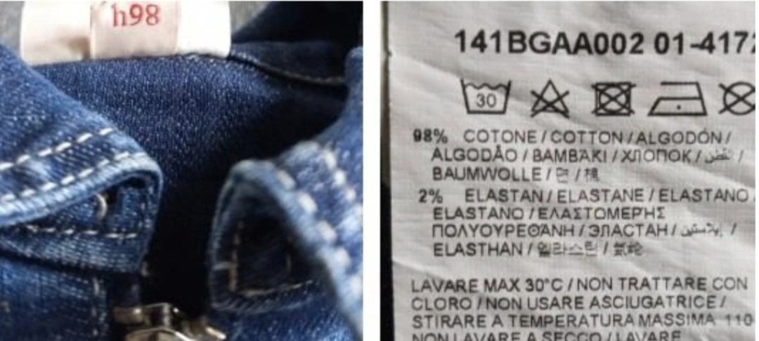 Jeansjacke mit Strasssteinchen 