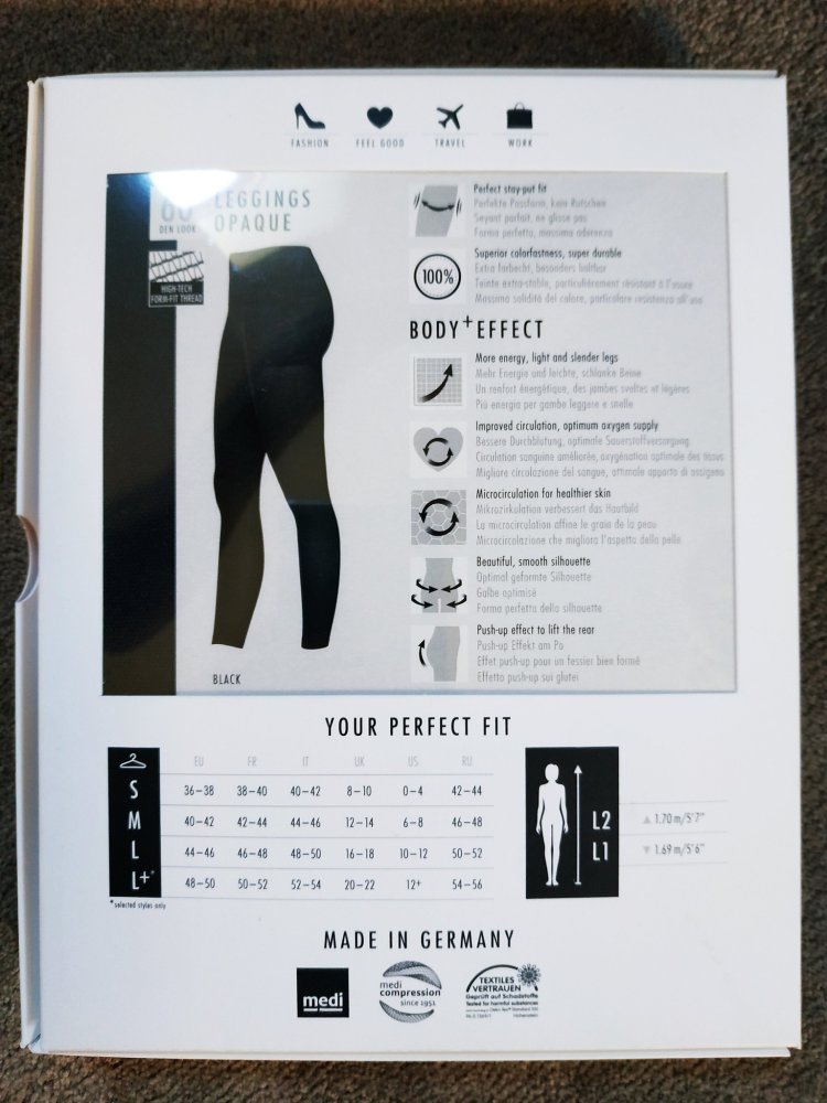 ITEM m6 Opaque Leggings Schwarz leichte Kompression