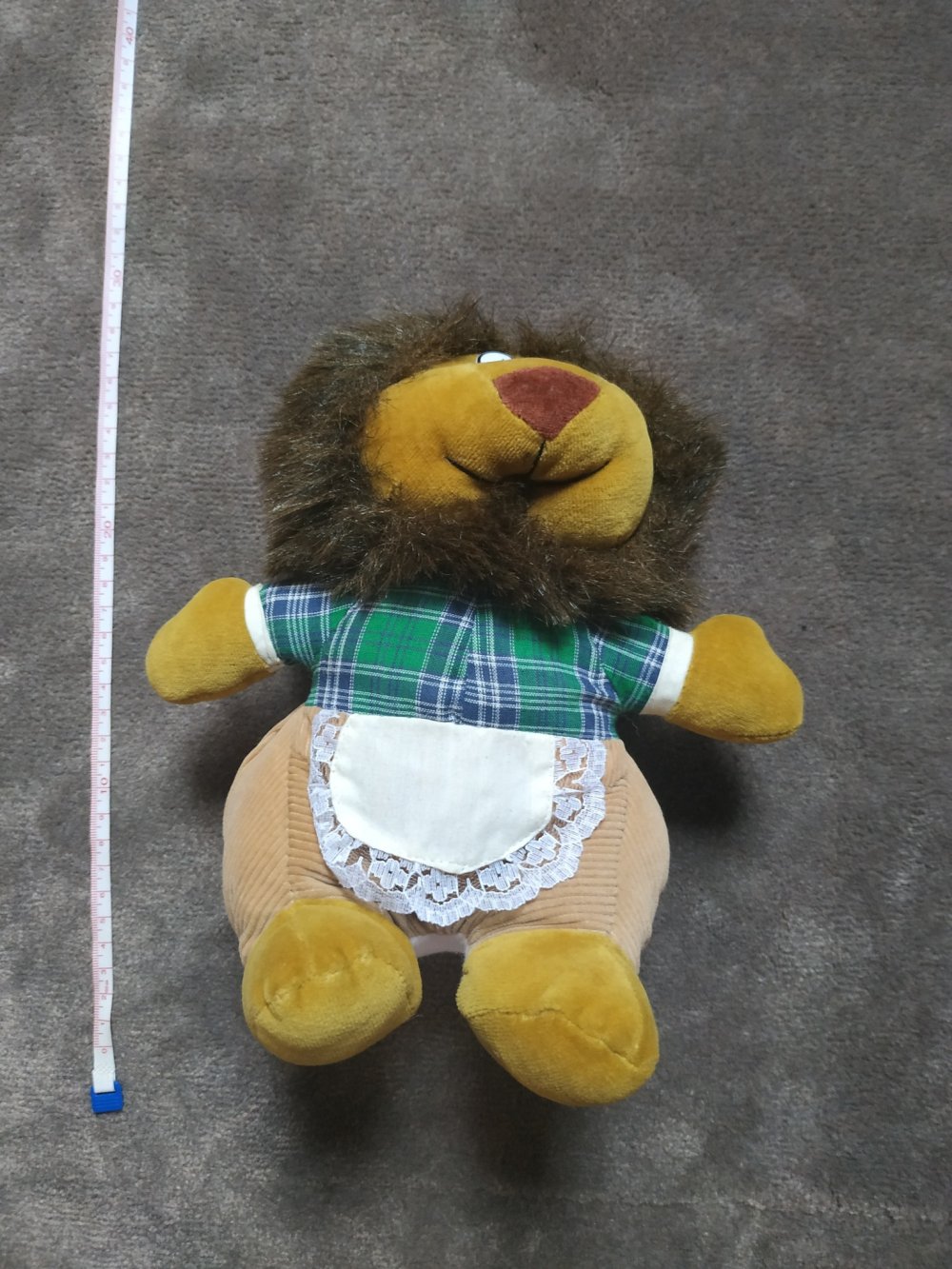 Vintage Löwe Kuscheltier Stofftier Plüschtier