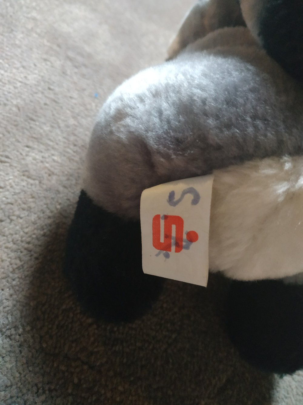Vintage Waschbär Kuscheltier Plüschtier Stofftier