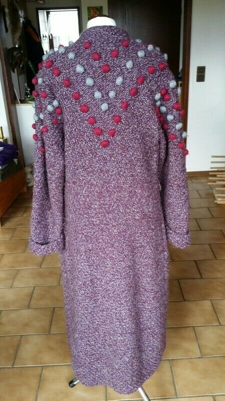 True Vintage Unikat Strickmantel 70s 70er Jahre Wollmantel