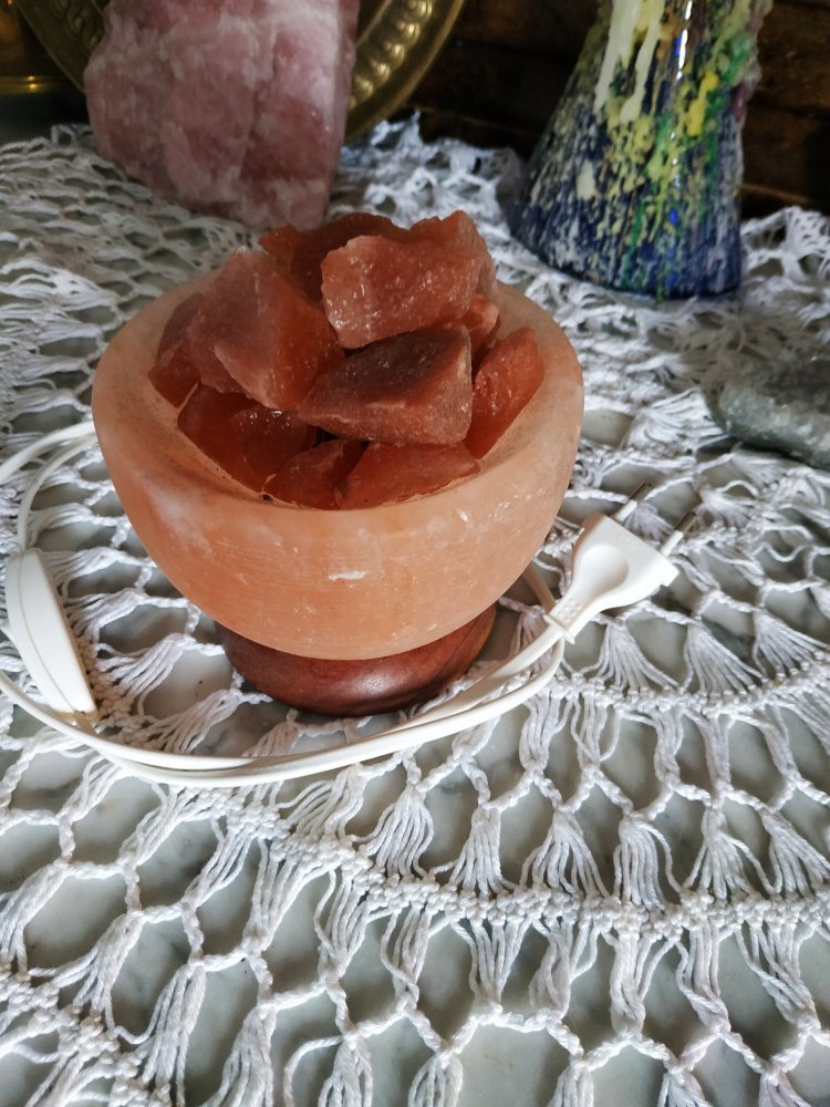 Salz Kirstall Lampe Boho Bohemian Home