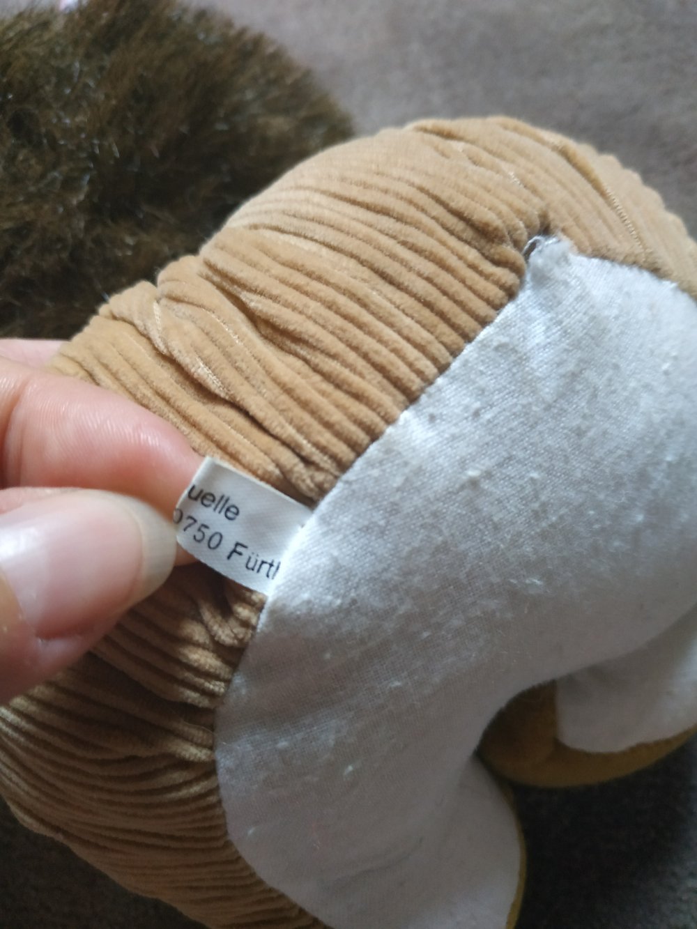 Vintage Löwe Kuscheltier Stofftier Plüschtier