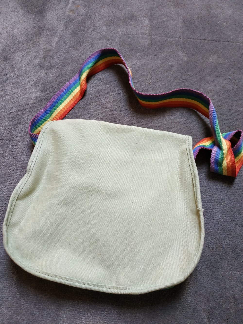 2000 Tasche Handtasche Regenbogen Kaki Alternativ Y2K
