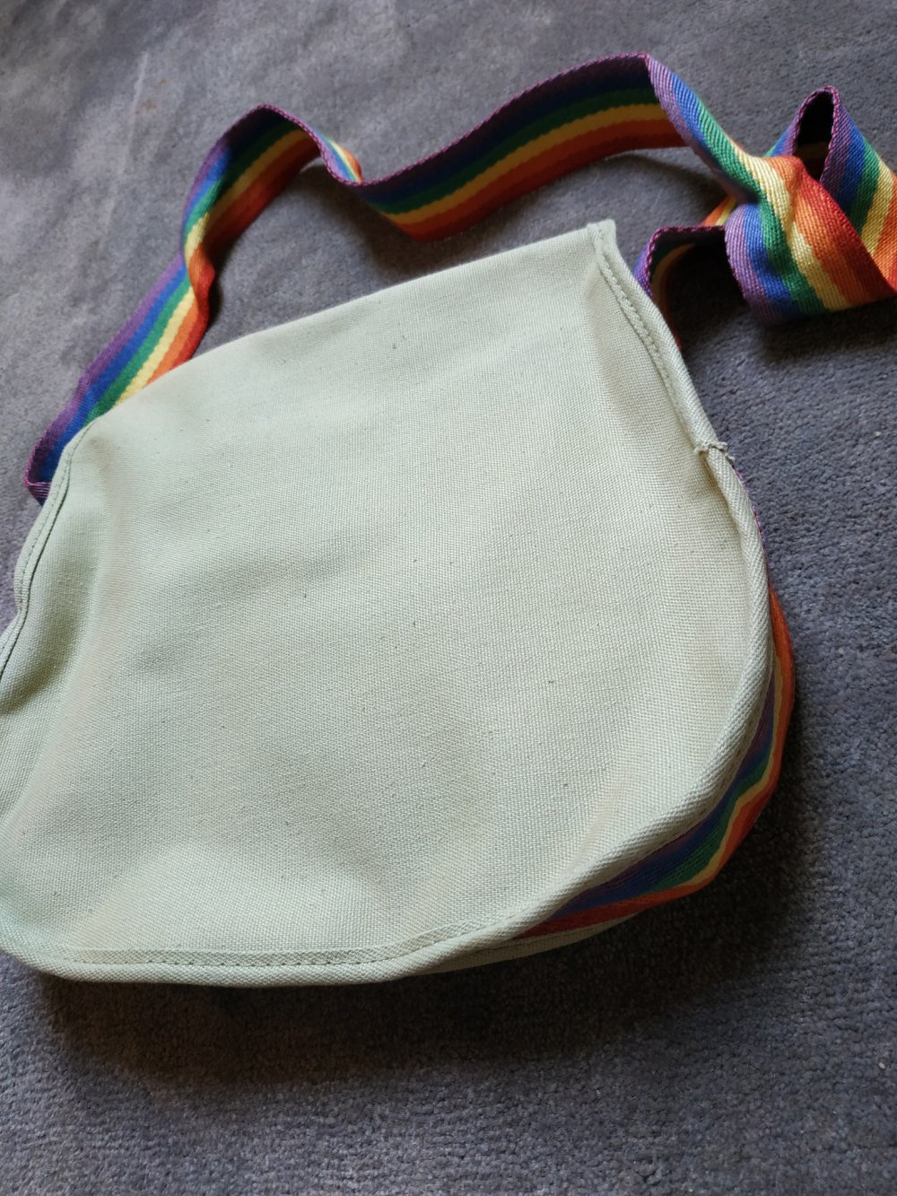 2000 Tasche Handtasche Regenbogen Kaki Alternativ Y2K