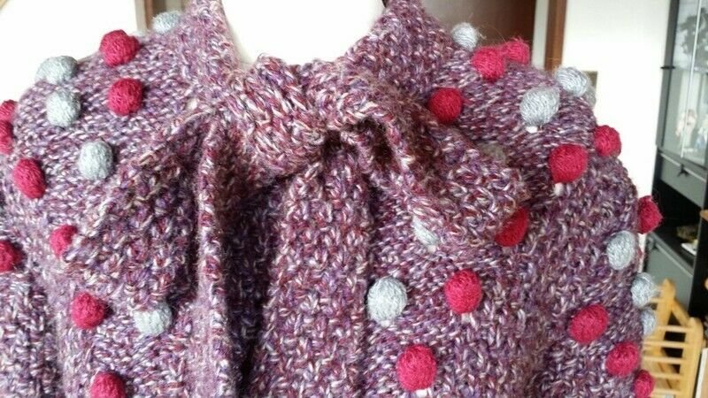 True Vintage Unikat Strickmantel 70s 70er Jahre Wollmantel