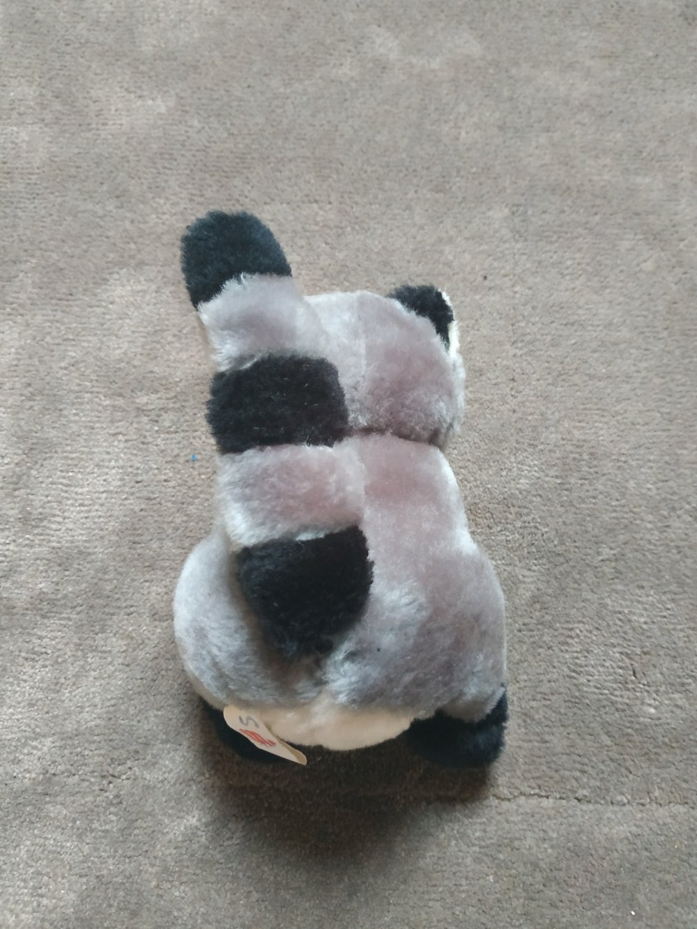 Vintage Waschbär Kuscheltier Plüschtier Stofftier
