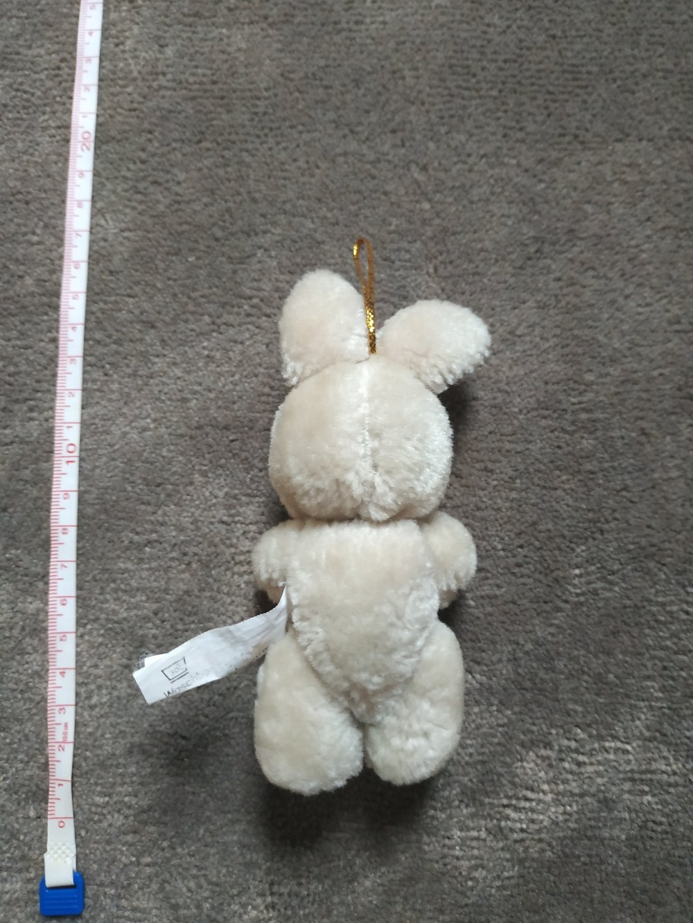 Vintage Hase Kuscheltier Stofftier Plüschtier Anhänger Schlüsselanhänger