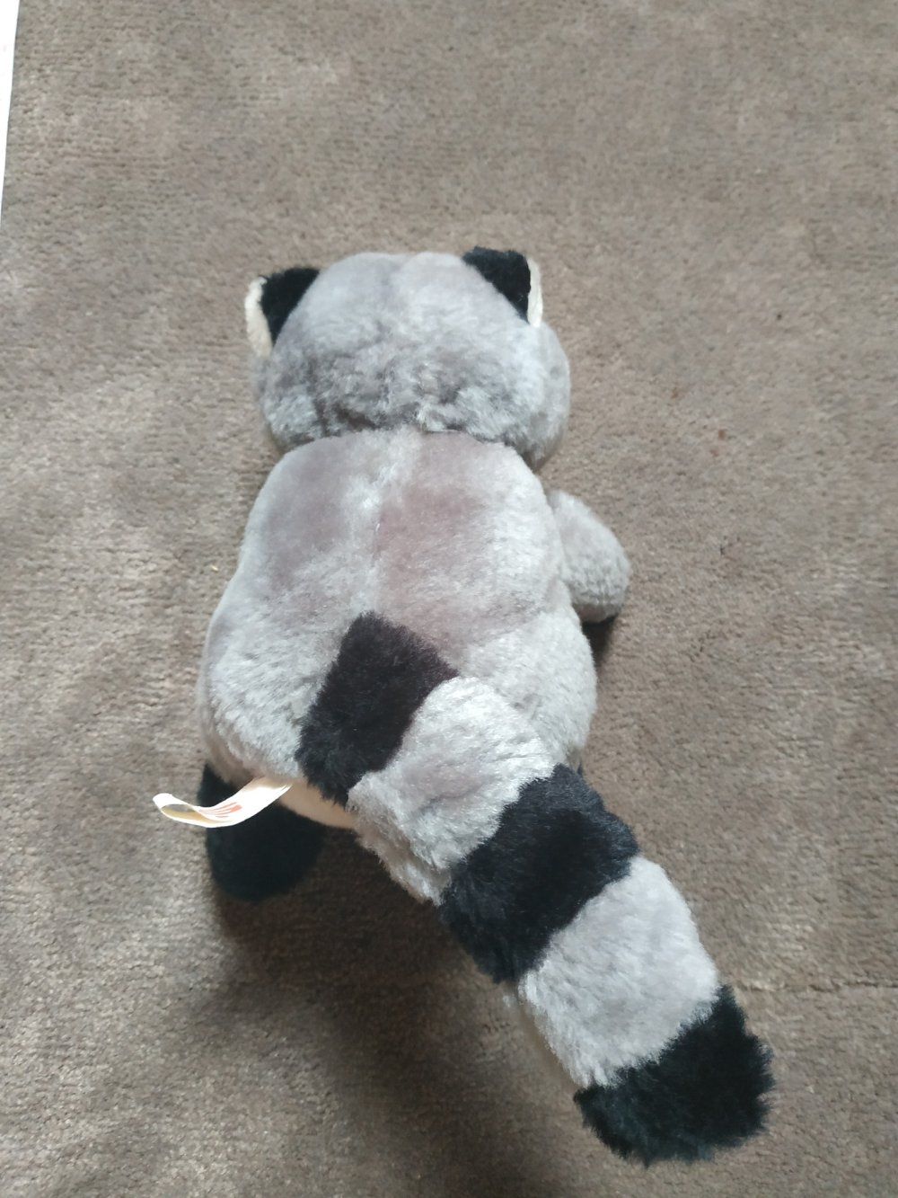 Kuscheltier Waschbär Vintage Stofftier Plüschtier
