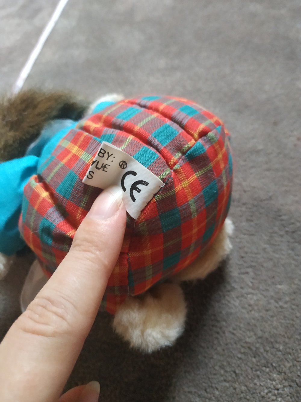 Vintage Igel Kuscheltier Plüschtier Stofftier