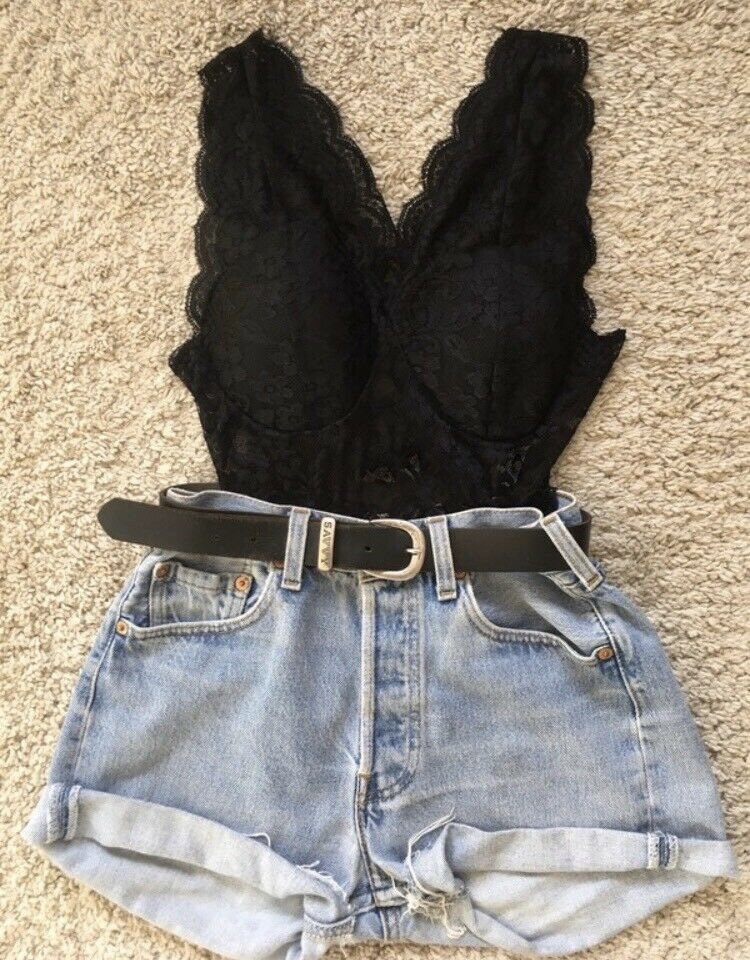 Spitzen Crop Top
