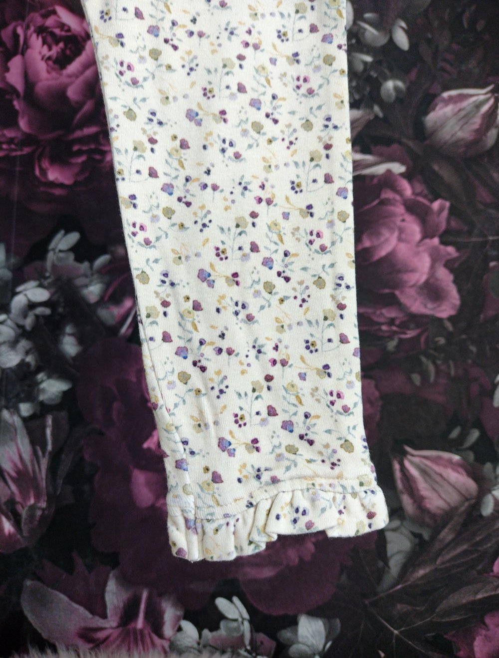 Hose ° Name It ° beige ° Blumen ° Kleinkind ° 86