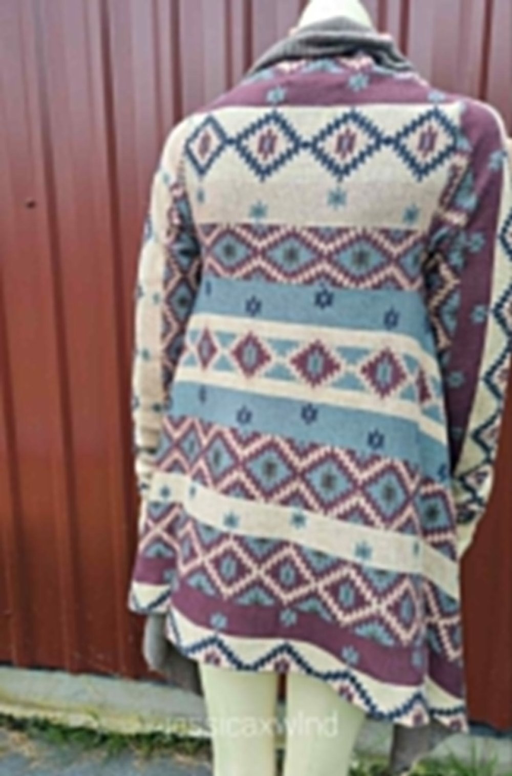 Review Wasserfall Vokuhila Cardigan Y2K Vintage