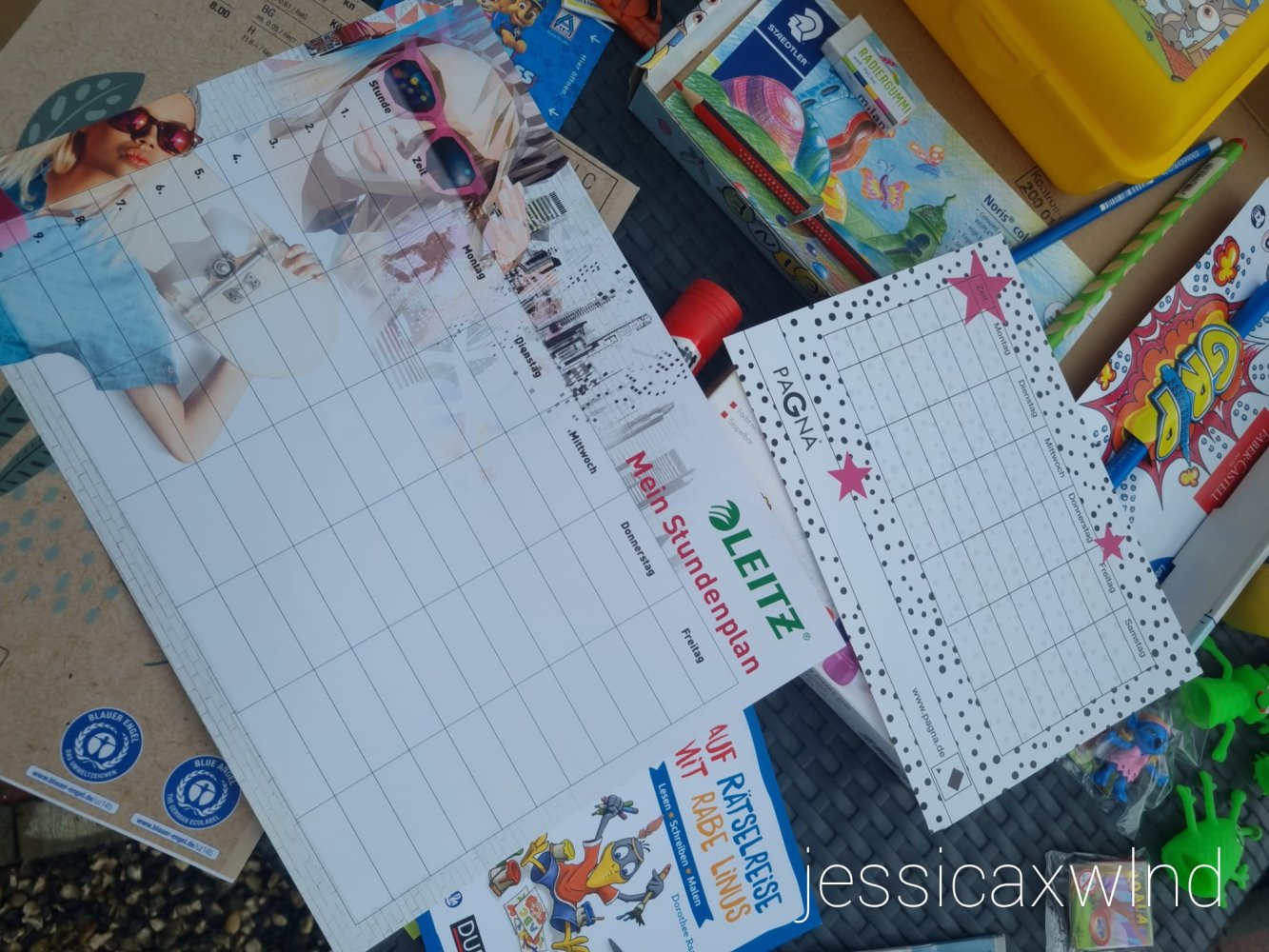 Schulkiste Schulkarton Einschulung Schulanfang Schule
