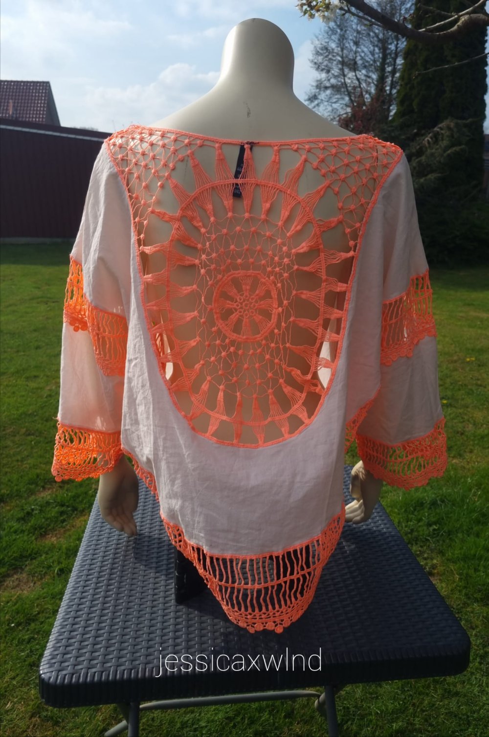 Boho Vintage 2000 Y2K Festival Neon Sommer Strand Oberteil