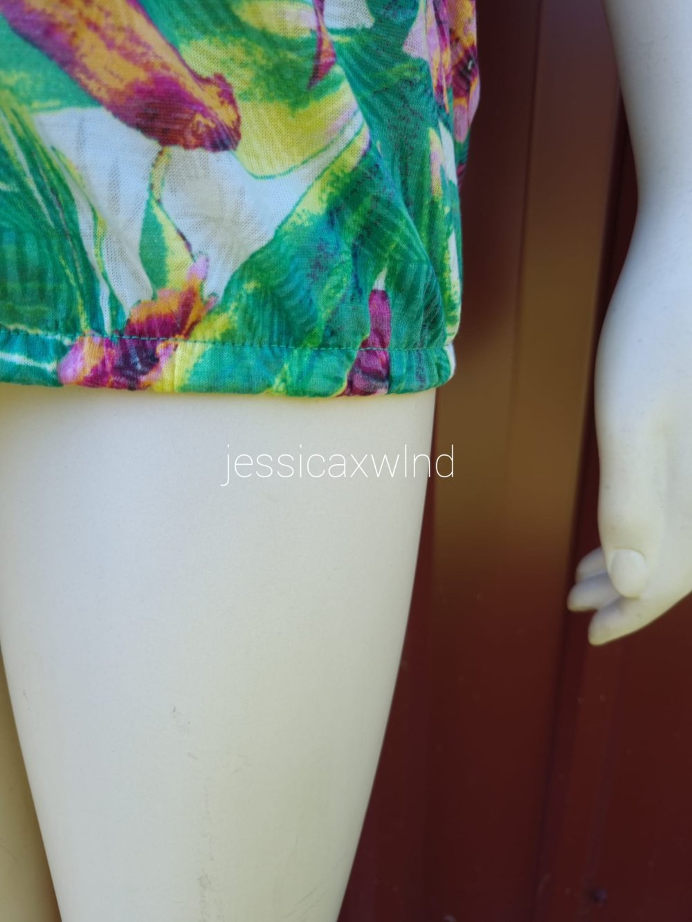 Tanktop Floral Blumen Palmen