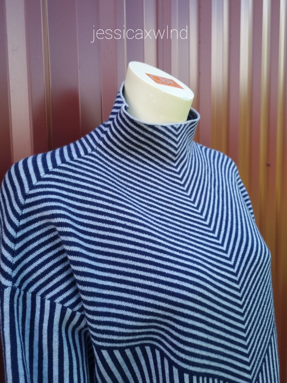 Tahari Rollkragenpullover Gestreift Streifen
