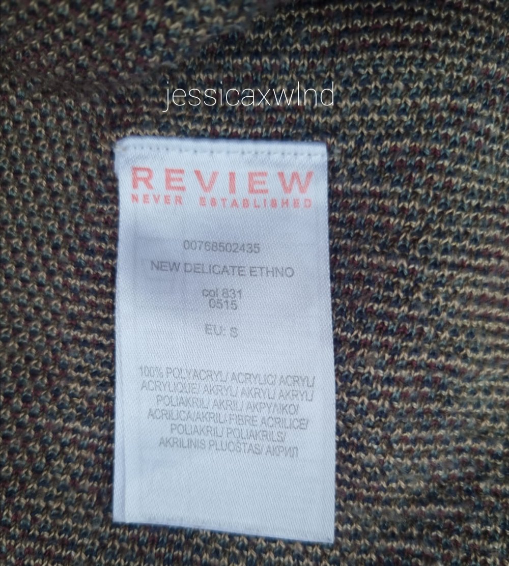 Review Wasserfall Vokuhila Cardigan Y2K Vintage