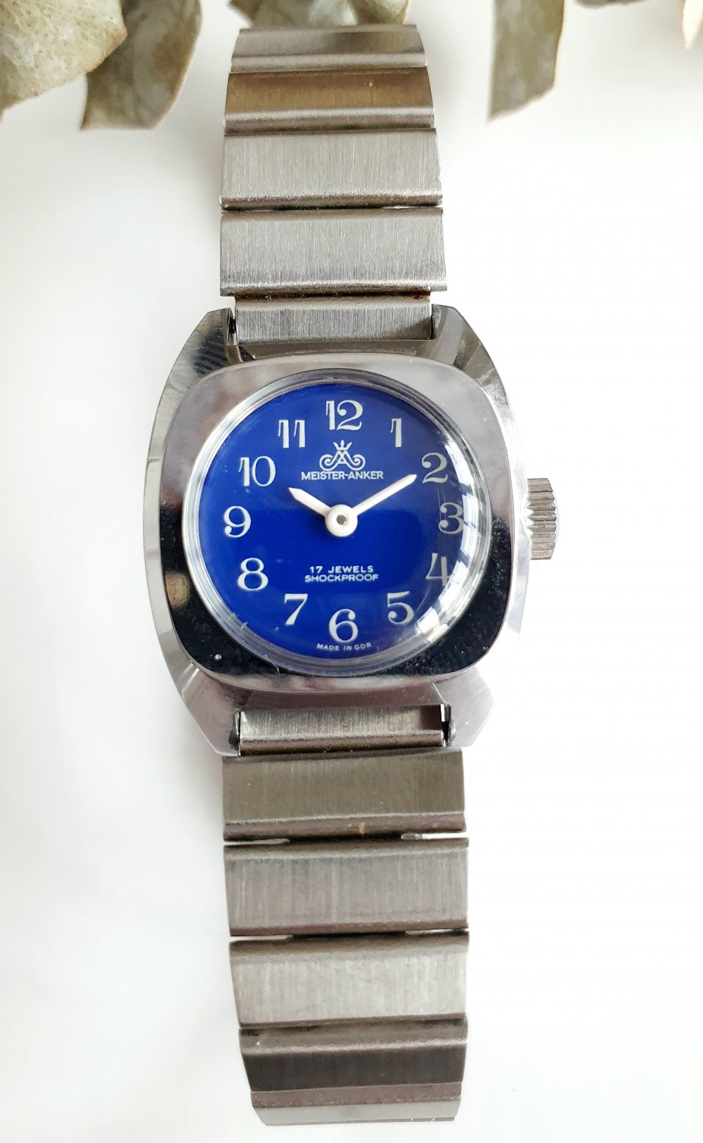 Vintage Armbanduhr Meister Anker Edelstahl Handaufzug nachhaltig