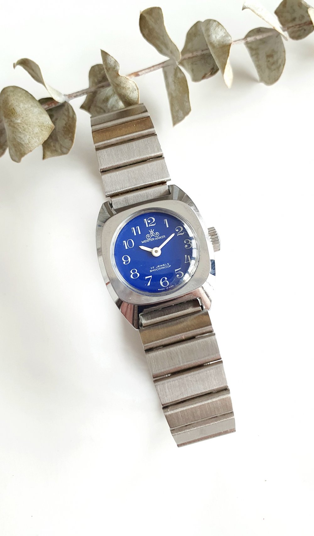 Vintage Armbanduhr Meister Anker Edelstahl Handaufzug nachhaltig